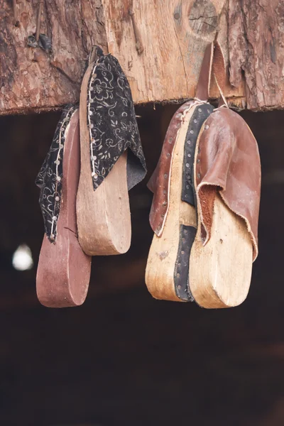 old handmade shoes