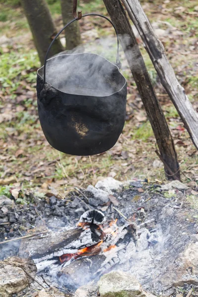 Pentola sul fuoco — Foto Stock