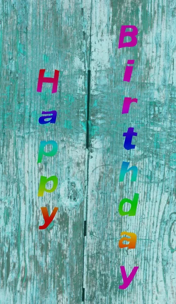 Ein buntes Happy Birthday — Stockfoto