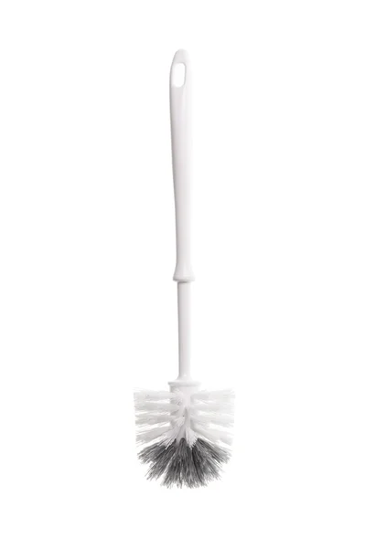 Brosse de toilette isolée sur blanc — Photo