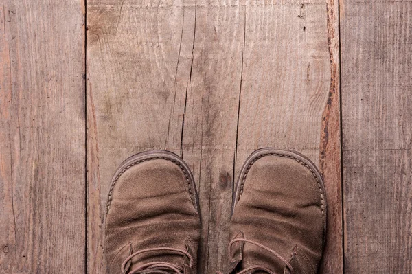 Paar schoenen van oude Rechtenvrije Stockfoto's