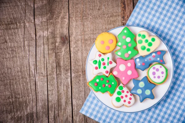 Gingerbread cookies background — Stock Photo, Image