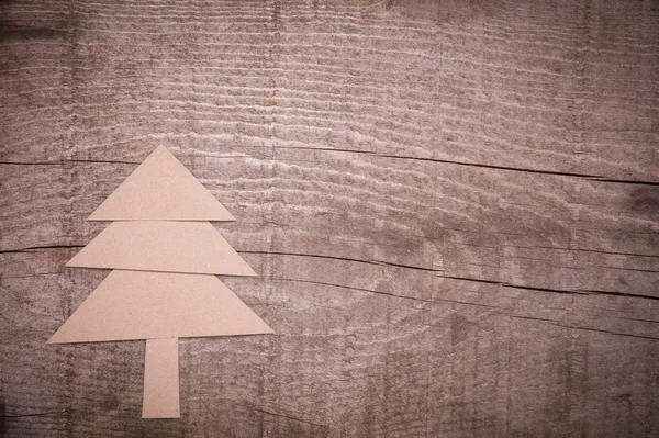 Julgran av papper som bakgrund — Stockfoto