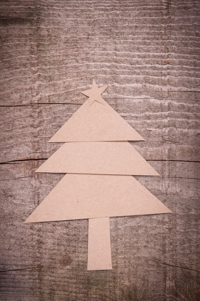 Árvore de natal feita de papel — Fotografia de Stock