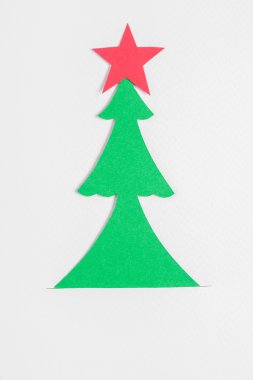 Kağıttan yapılmış Noel ağacı