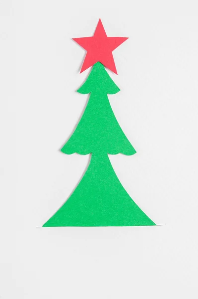 Christmas tree made of paper — Stock Photo, Image