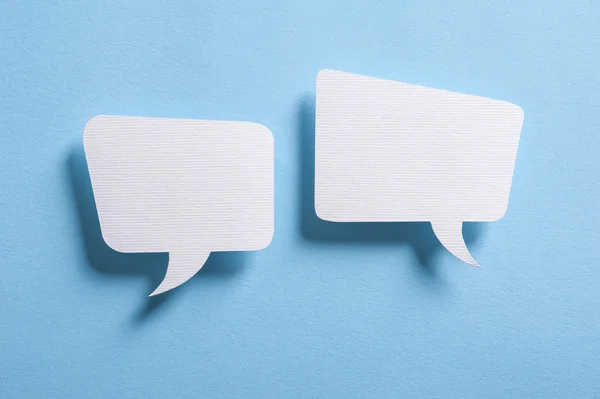 Paper speech bubbles — Stock Photo, Image