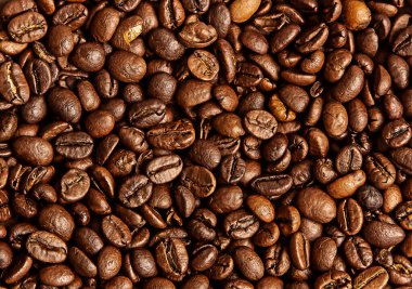 Kızarmış kahve çekirdeklerinin arka planı