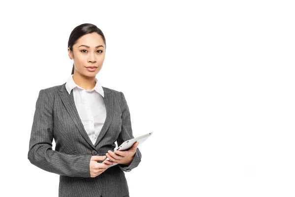 Professional Customer Service Woman with Digital Tablet Royalty Free Stock Images