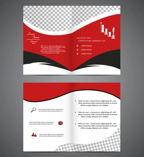 Brochure commerciale abstraite — Image vectorielle