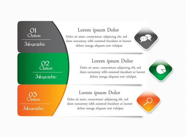 Tri Colour Flyer — Stock Vector