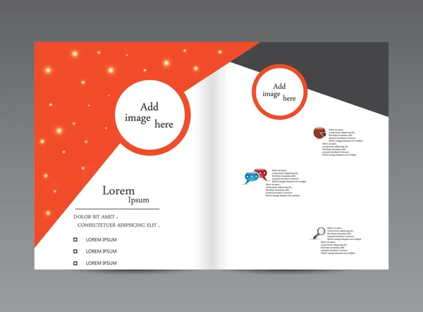 Brochure Résumé — Image vectorielle