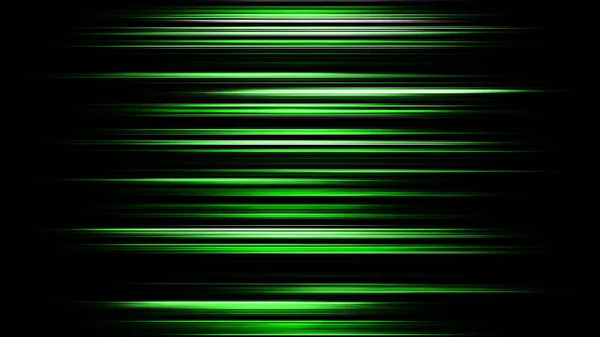 Zielone Rozmazane Paski Światła Ruchu Abstrakcyjnym Tle Tęczowe Promienie Led — Zdjęcie stockowe