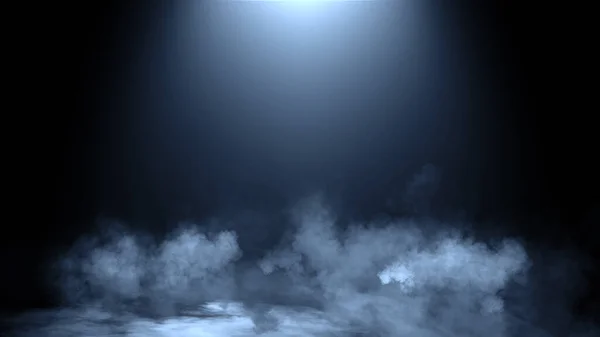 Таємнича Текстура Синього Туману Накладається Текст Або Простір Хімія Диму — стокове фото