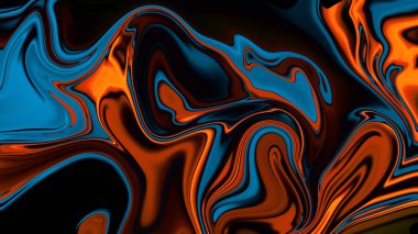 Dijital sıvı dalga arkaplanı. Pankart, el ilanı, kapak ve poster sanrı sanatı için sıvı soyut mermer renkli dalga dokusu. Stok illüstrasyonu.