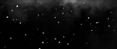 Mükemmel ateş parçacıkları siyah arkaplanda kıvılcımlar oluşturur. Doku örtüşüyor. Stok illüstrasyonu.