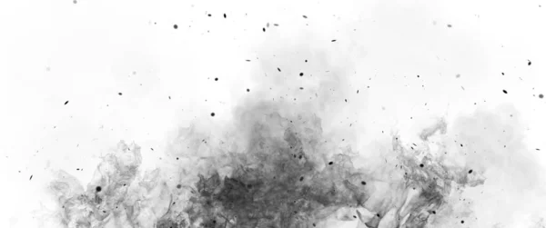 Zole Edilmiş Arka Planda Panoramik Manzara Yangını Dekorasyon Siyah Arka — Stok fotoğraf