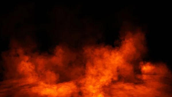 Mystery Fire Fog Textuur Overlays Voor Tekst Ruimte Rookchemie Mistig — Stockfoto