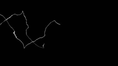 Soyut gerçekçi doğa beyaz şimşek arka planı. İzole dokular üzerine parlak kıvrımlı çizgi.