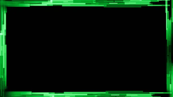 Wyświetl Zielone Technologiczne Nakładki Interfejsu Cybernetycznego Ramka Pojedynczym Tle Obrys — Zdjęcie stockowe