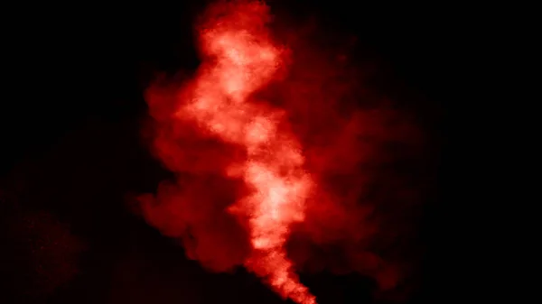 Explosion Chemistry Smoke Bomb Isolated Background Freezing Dry Fog Bombs — Stock Photo, Image