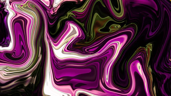 时尚抽象多彩的液体背景 花哨的大理石波纹浮雕 — 图库照片