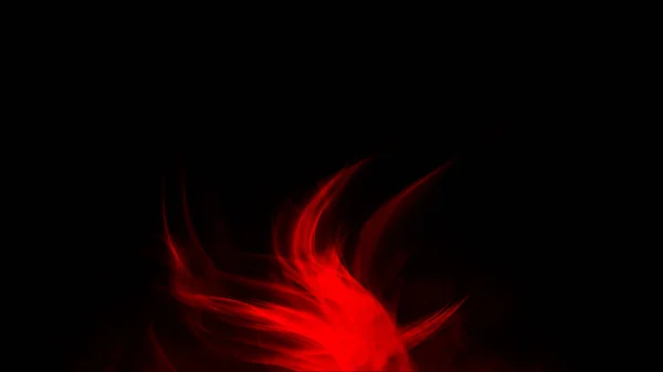 Varázslatos Vörös Tűz Elszigetelt Háttérrel Tökéletes Robbanás Hatása Dekoráció Borító — Stock Fotó