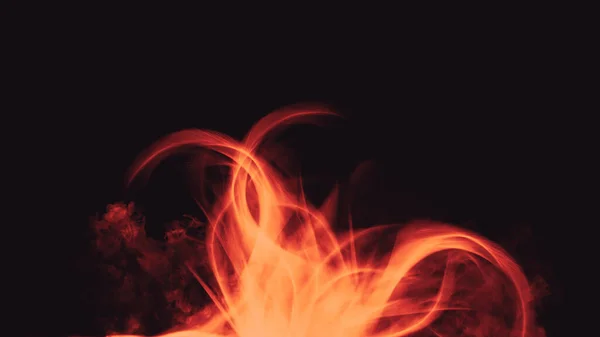 Magický Oheň Izolovaném Pozadí Perfektní Výbuch Efekt Pro Dekoraci Krytí — Stock fotografie