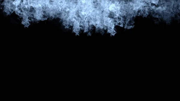 Blå Eld Isolerad Bakgrund Perfekt Explosion Effekt För Dekoration Och — Stockfoto