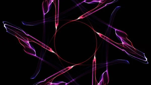 Krásné Abstraktní Kosmické Světlo Paprsky Pozadí Magické Neonové Mystické Jiskry — Stock fotografie