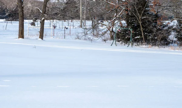 Missouri Bekam Eine Schöne Schnee Und Kältedecke Diese Winterszene Zeigt — Stockfoto