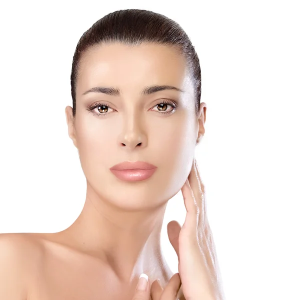 Beauty Face. Mujer Spa. Concepto de cuidado de la piel — Foto de Stock