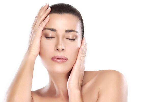 Beauty Face. Spa Woman. Skin Care Concept