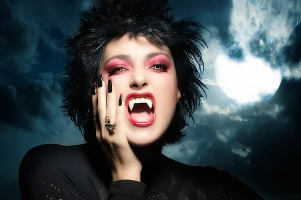 güzel Gotik kız. dişi kurt
