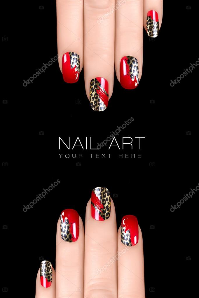 Acrylic nails with leopard print #nail art | Nic Senior | Flickr