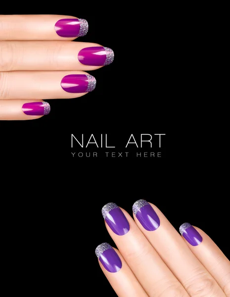 Nail Art Vacanza. Smalto Lusso. Adesivi per unghie — Foto Stock