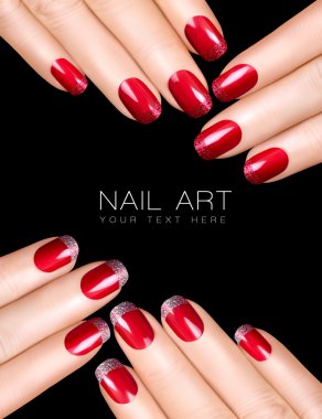 nail Art. lüks tırnak cilası. tırnak çıkartmaları