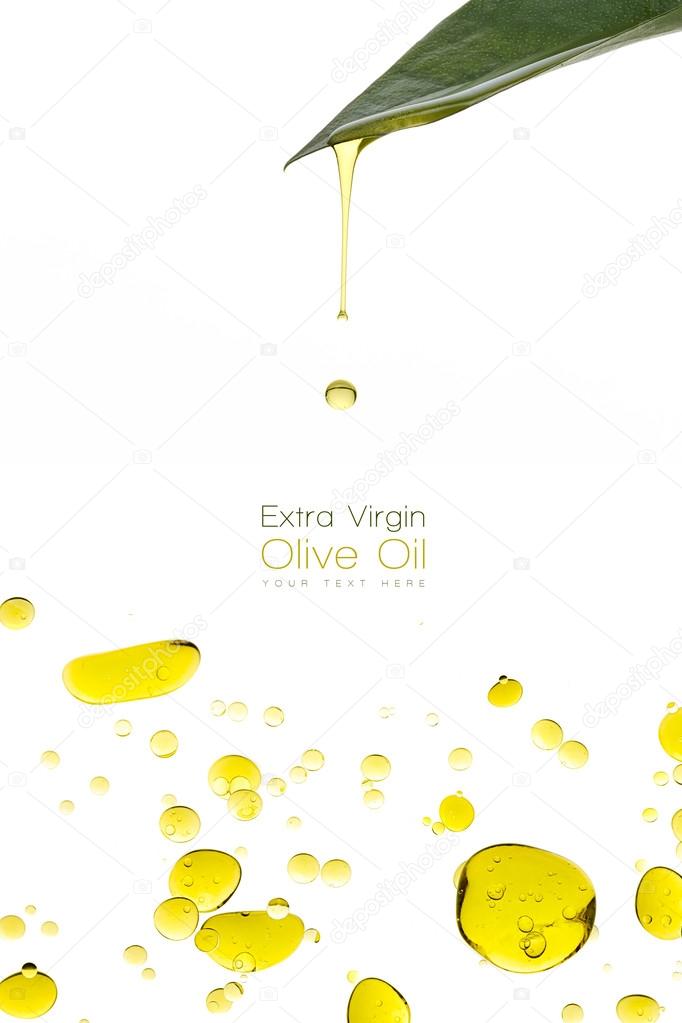 Beauty Treatment Olive Oil Drops Isolated On White Stock Photo By C Casther