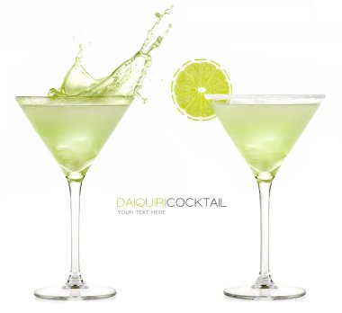 Daiquiri kokteyl donmuş. Su sıçramalarına