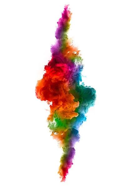 Colorful Ink in Water. Rainbow of colors. Color Explosion — Stok fotoğraf