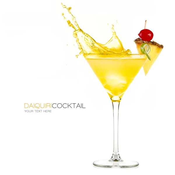 Daiquiri de ananás congelado. Salpicos de Cocktail — Fotografia de Stock