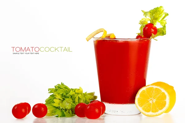 Lezzetli taze domates kokteyli — Stok fotoğraf