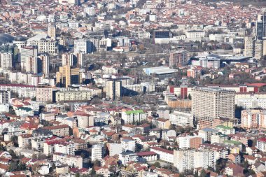 Üsküp 'ün başkenti Vodno dağ manzarası
