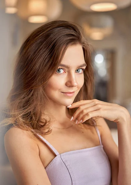 Portrait Pretty Young Girl — Stock Photo, Image