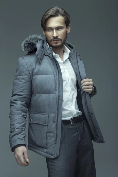 Handsome man in jacket — Stock Photo, Image