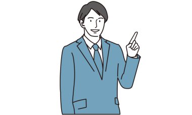 Asyalı işadamı açıklama yapıyor