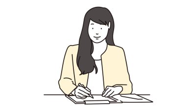 Duruşma düzenleyen kadın vergi muhasebecisi.