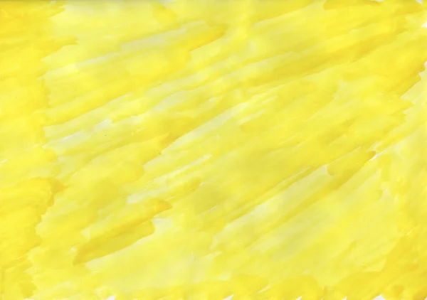 Žlutá Akvarel Pozadí Ilustrace Tapety — Stock fotografie