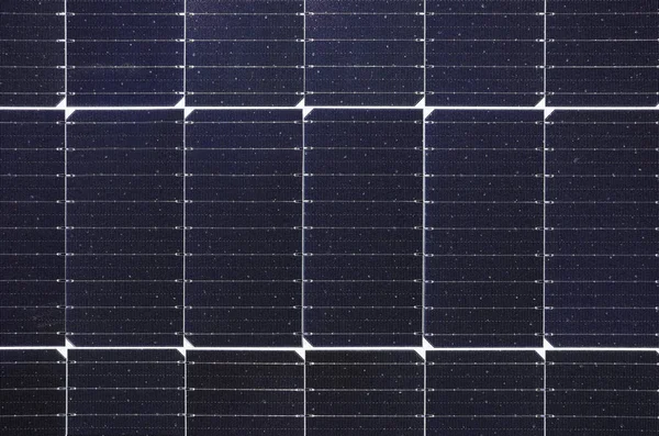 Panel Células Solares Fondo Textura Monocristalina —  Fotos de Stock