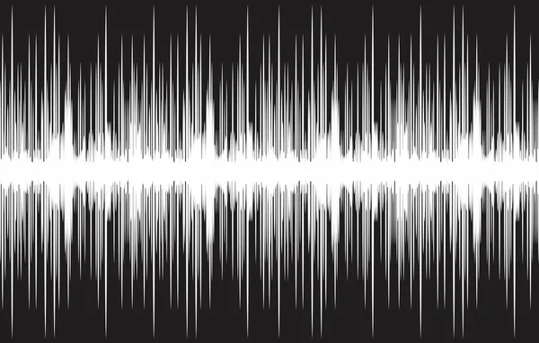 Achtergrond met geluidsgolf. — Stockvector